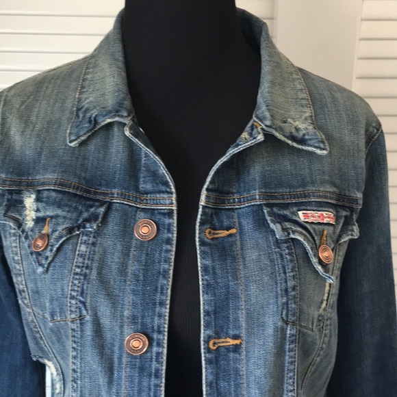 Hudson ‘Signature’ Jean Jacket Vintage Napoli SZ L - Picture 4 of 10